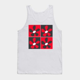 Red Flower Tank Top